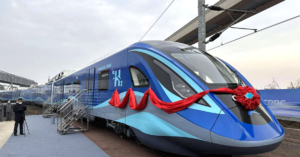 Hydrogen train
https://fuelcellsworks.com/news/worlds-first-hydrogen-train-with-a-speed-of-160-kilometers-per-hour-rolled-out-in-china/