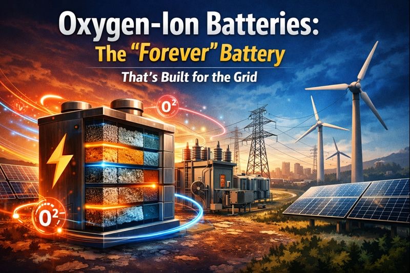 Oxygen-Ion Batteries: The "Forever" Battery That's Built for the Grid