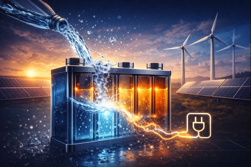 Water-Powered Batteries