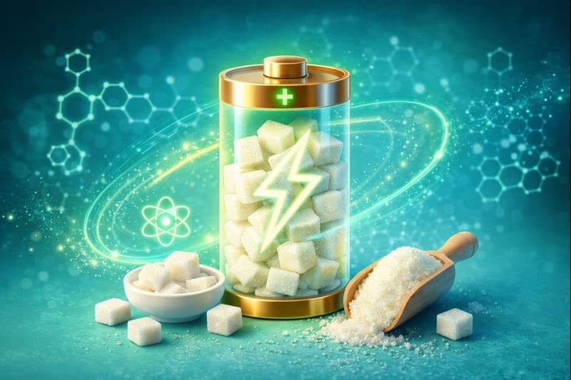 A Flow Battery Boosted by Simple Sugar