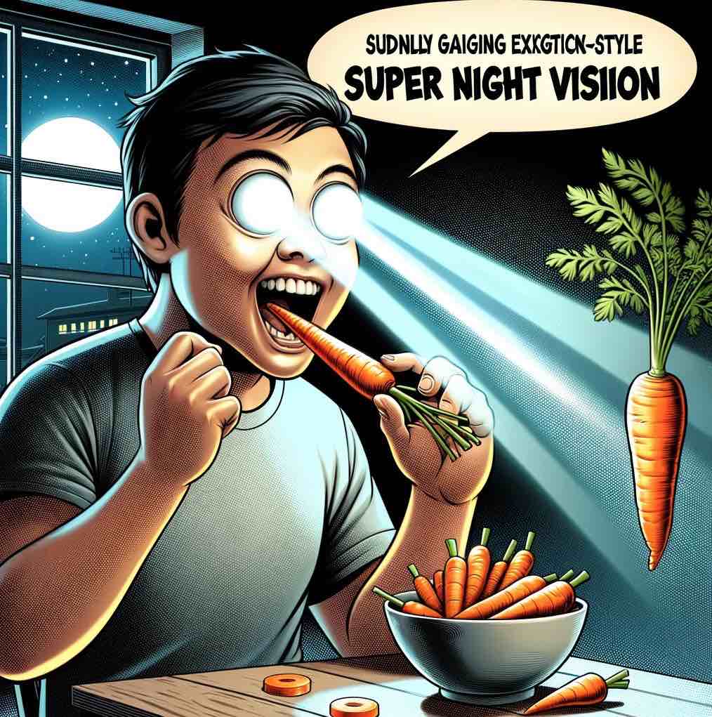 Myth 4: Carrots Give You Night Vision