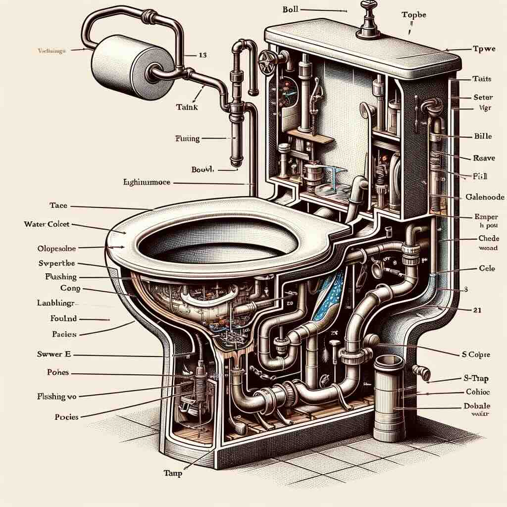 Inside a Toilet
