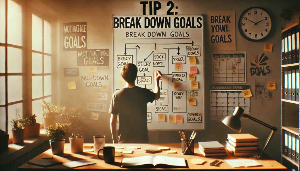 Tip 2: Break Down Goals