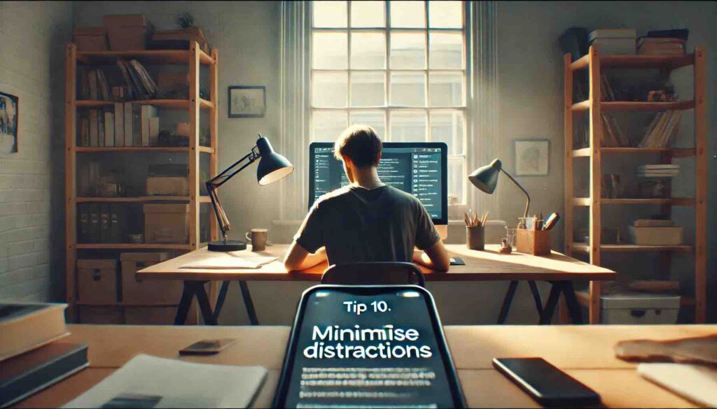 Tip 10: Minimise Distractions