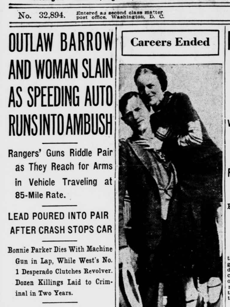 Bonnie and Clyde Death