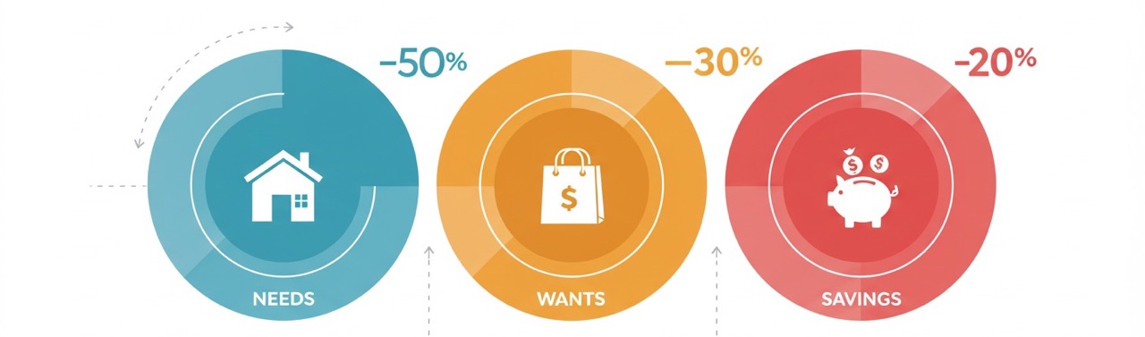 Breakdown of the 50/30/20 Rule: Needs, Wants, and Saving