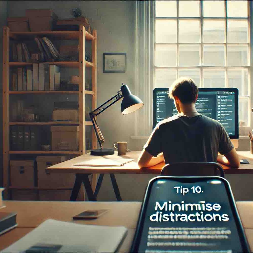 Tip 10: Minimise Distractions