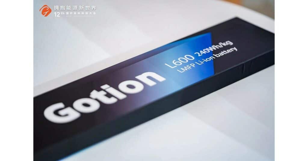 Gotion L600 LMFP battery. Image by PR Newswire